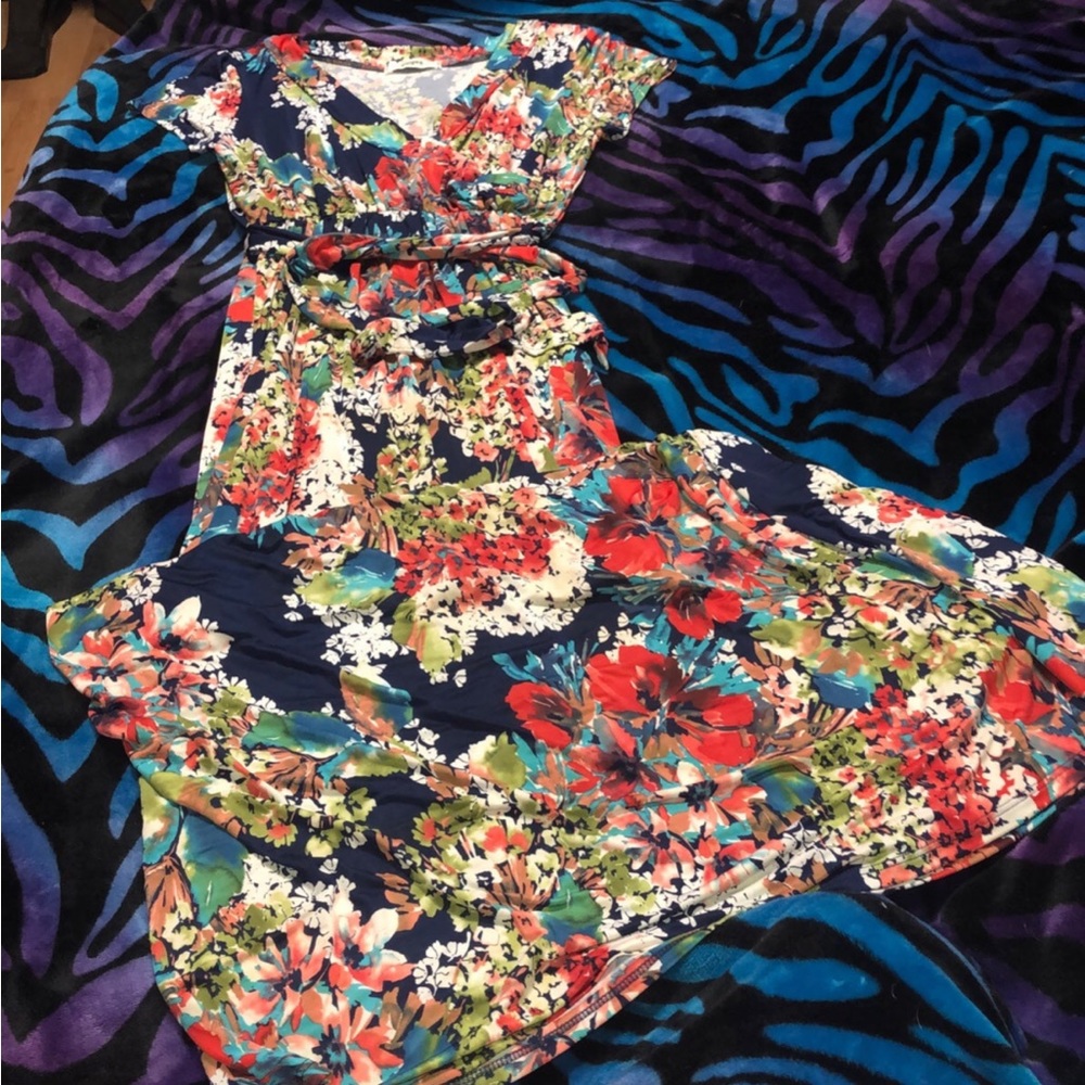 Eloges floral maxi dress